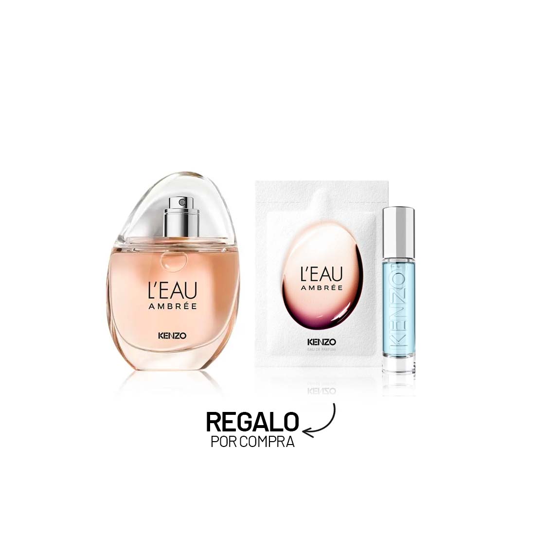 Imagen del kit L'Eau Ambrée EDP 50 ml + L'Eau Pure 10 ml + Muestra KITG